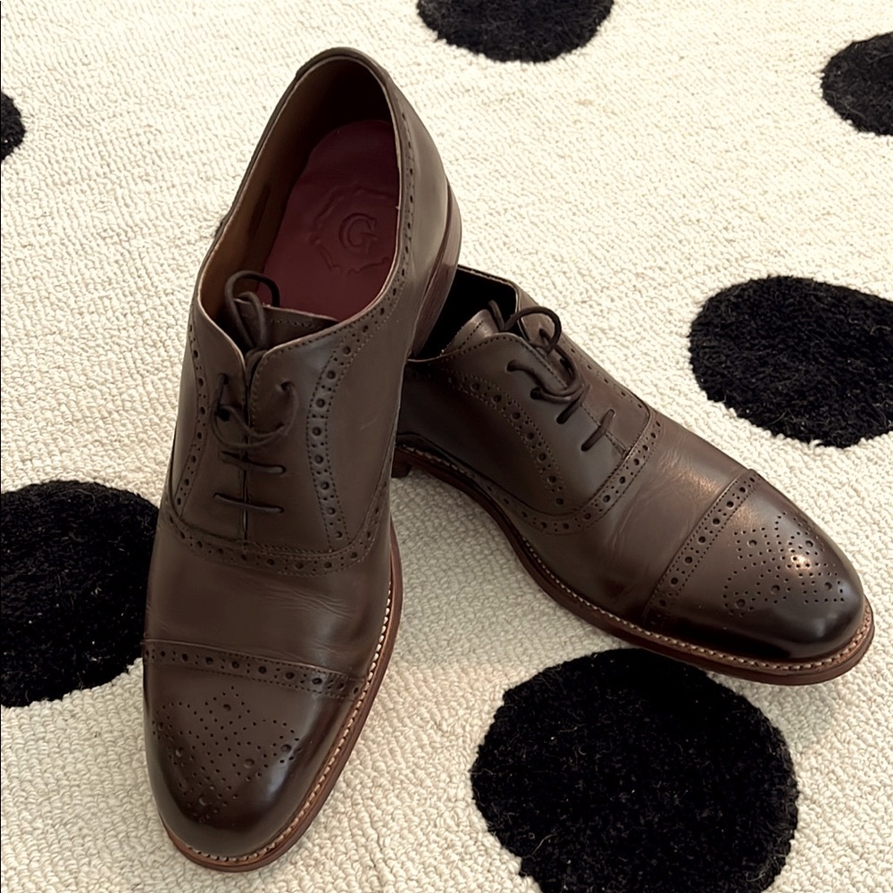 Grenson Dark Brown Leather Oxfords
